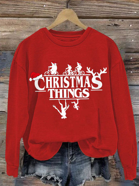 Women's  TV show Inspired Stranger Christmas sweatshirt