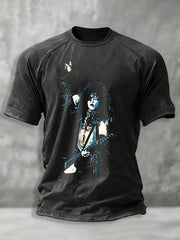Men's Rock Band Printed T-shirt