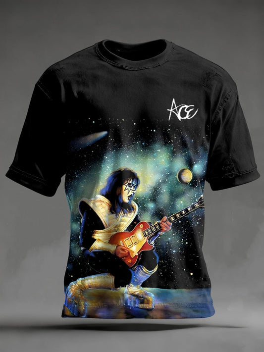 Men's Rock Band Printed T-shirt