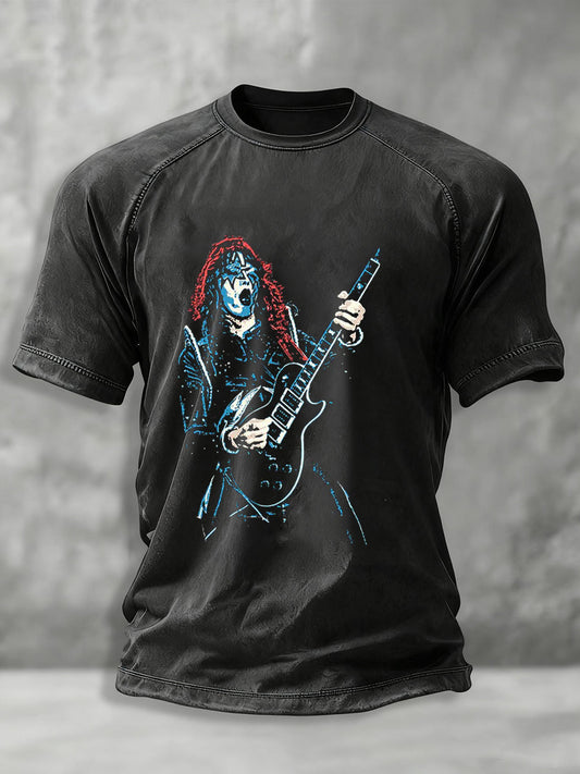 Men's Rock Band Printed T-shirt