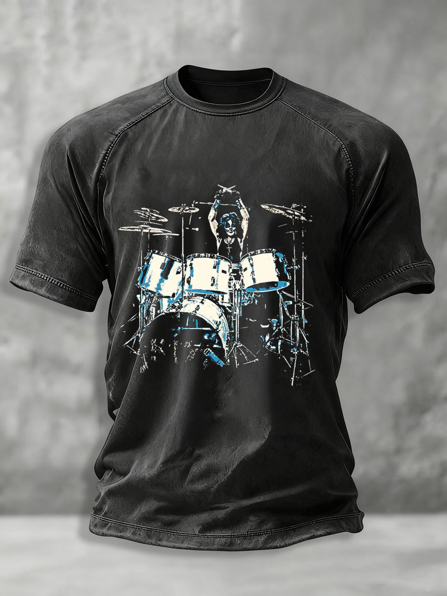 Men's Rock Band Printed T-shirt