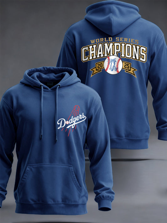 Men's Baseball World Series Champions 2025 Print Casual Hoodie