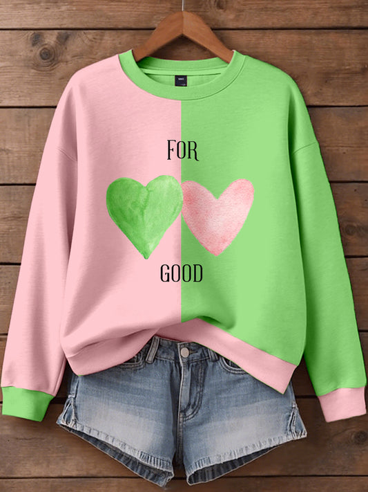Women's For Good Hearts Art Print Sweatshirt