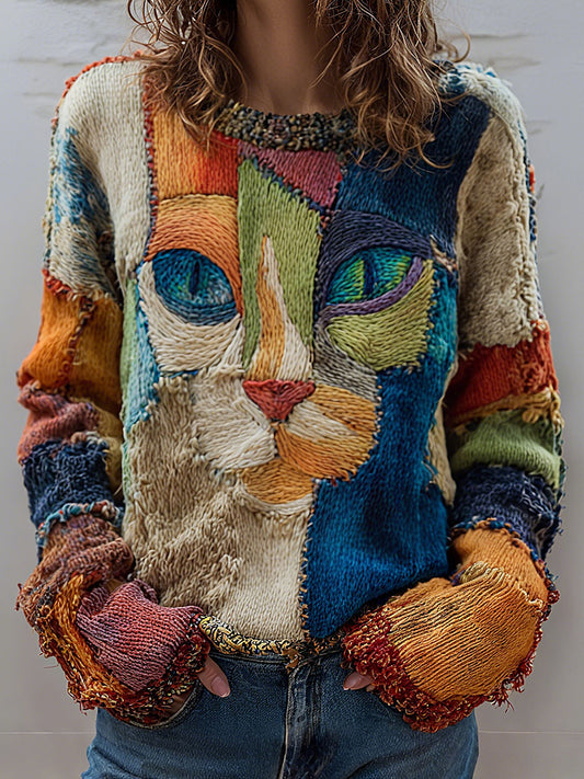 Women's Cat Print Tops