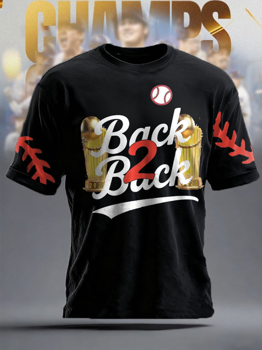 Unisex Baseball Lover Champion Printed T-shirt