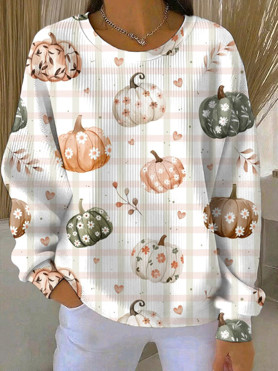 Women's Thanksgiving Print Casual Sweatshirt