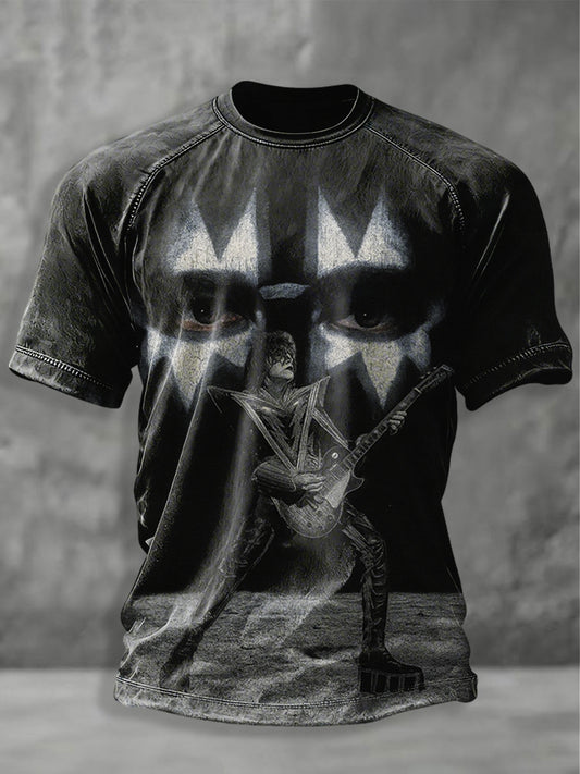 Men's Rock Band Printed T-shirt