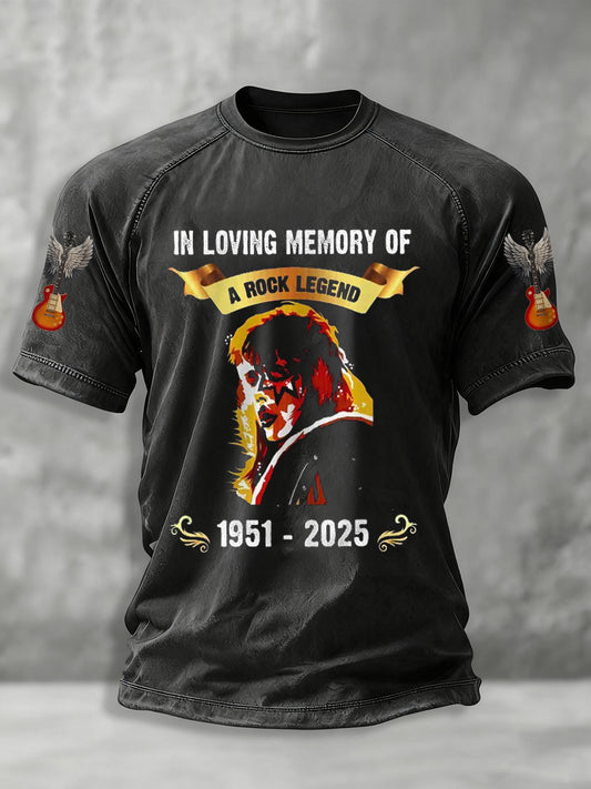 Men's Rock Band Printed T-shirt