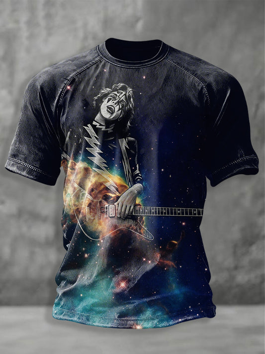 Men's Rock Band Printed T-shirt