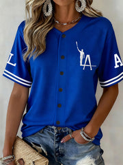 Unisex Baseball Champions 2025 Print Casual Shirt