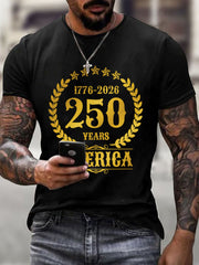 Men's 250th Anniversary America Print T-Shirt