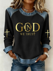 Women's In God We Trust Print Top