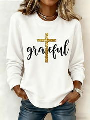 Women's Grateful Cross Casual Sweatshirt