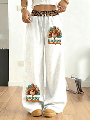 Women's Thanksgiving Print Casual Sweatpants