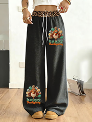 Women's Thanksgiving Print Casual Sweatpants