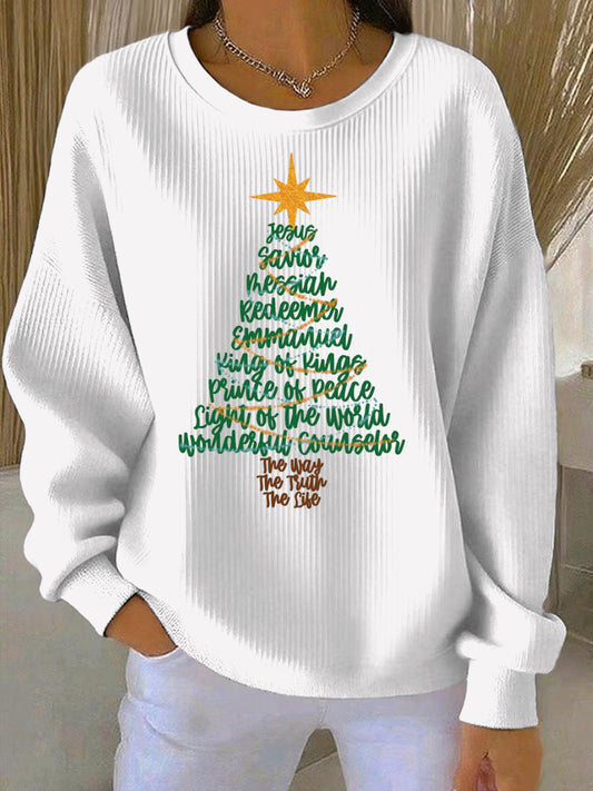 Women's Christmas Print Casual Sweatshirt