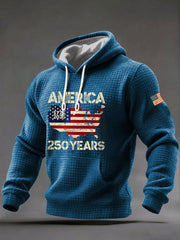 Men's United States 250 Years Printed Casual Hoodie