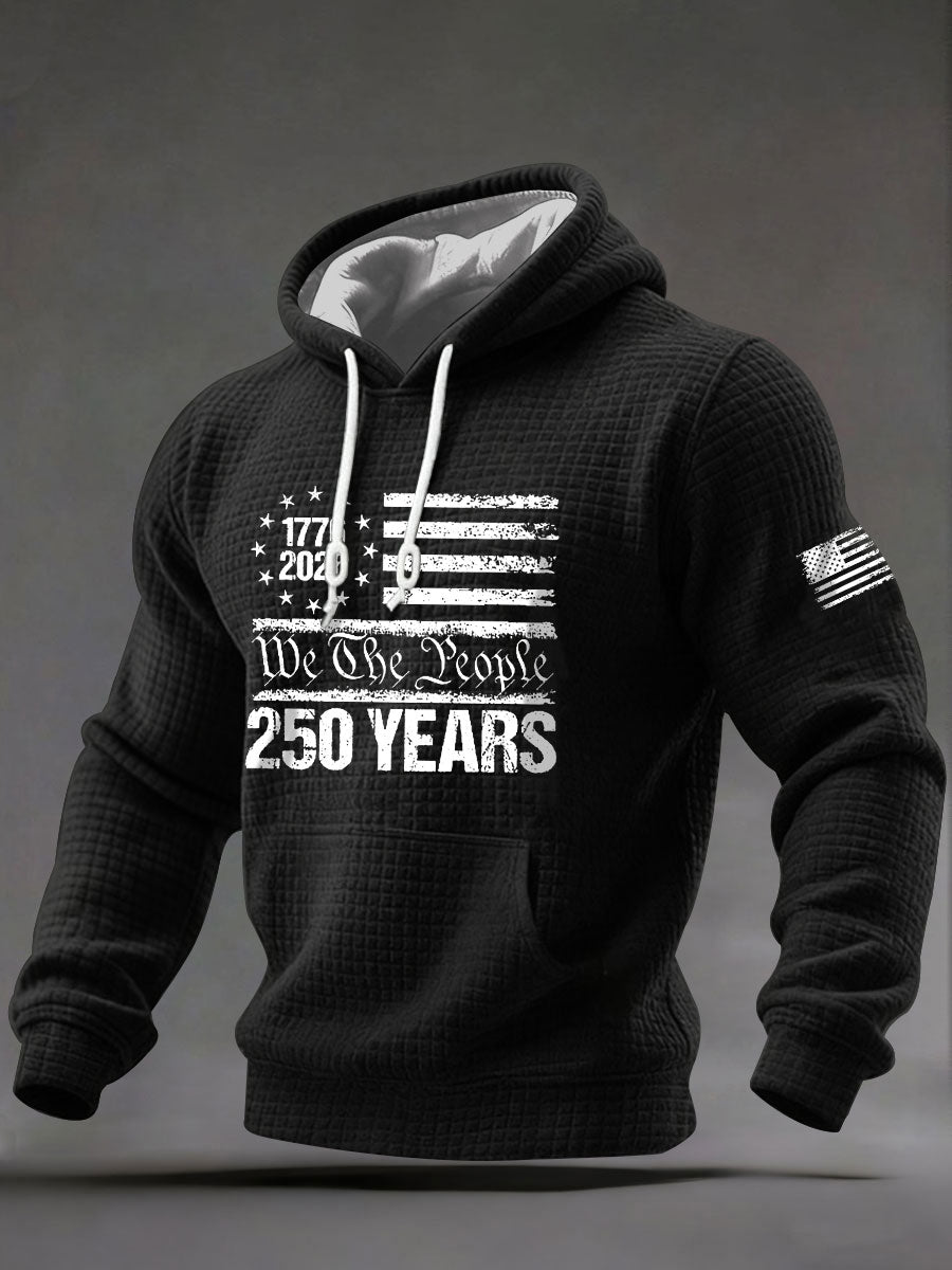 Men's United States 250 Years Printed Casual Hoodie