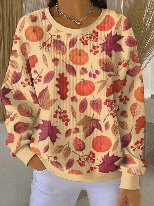 Women's Thanksgiving Print Casual Sweatshirt