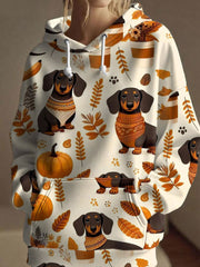 Women's Pumpkin Sausage Dog Hoodie