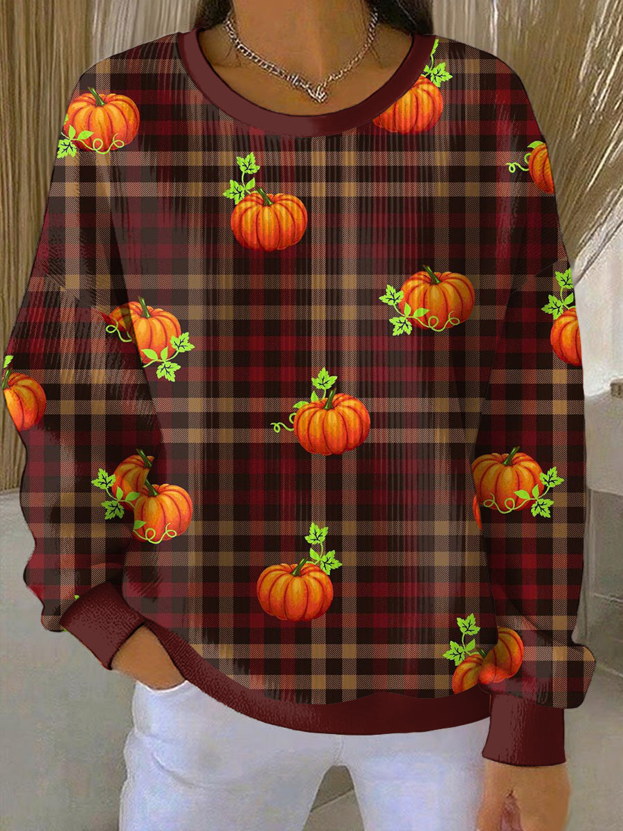 Women's Thanksgiving Print Casual Sweatshirt