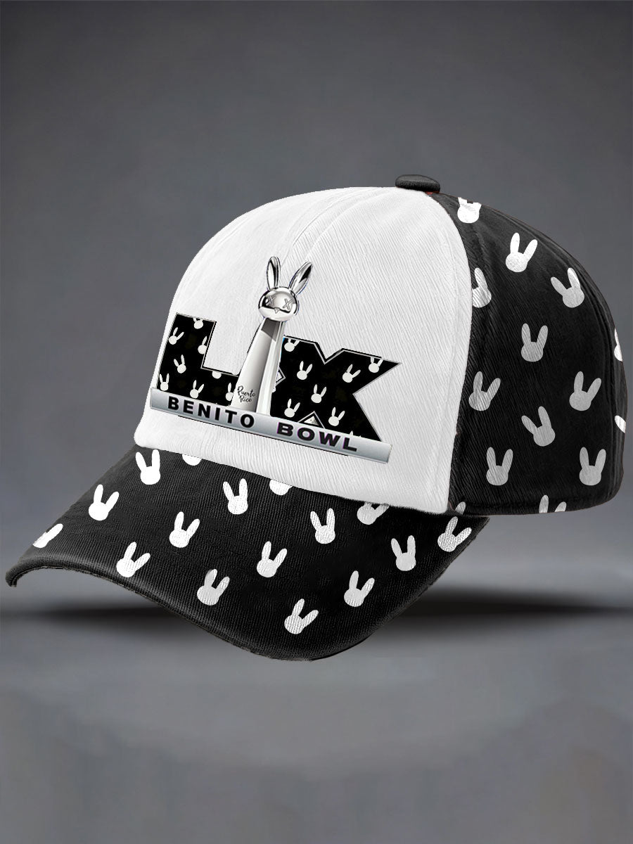 Unisex Bunny Music Football Lover Printed Hat