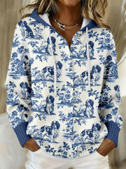 Women's Biker Charlie King Little Hound Print Jackets