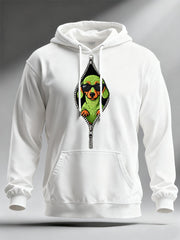 Men's Funny Christmas Grinch Dachshund Print Casual Hoodie