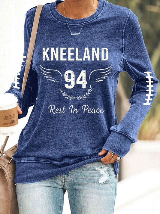 Women's Retro Rest In Peace 94 Polyester Waisted Sweatshirt