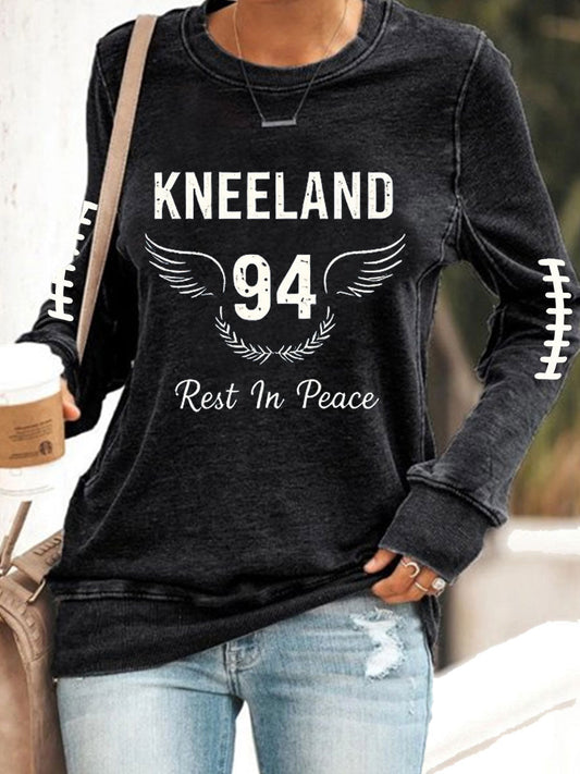 Women's Retro Rest In Peace 94 Polyester Waisted Sweatshirt