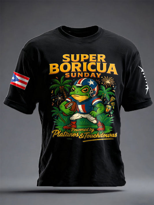 Unisex Funny Bunny Football Music Lover Printed T-shirt