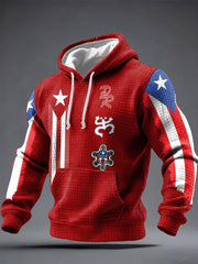 Men's Puerto Rico Art Printed Hoodie