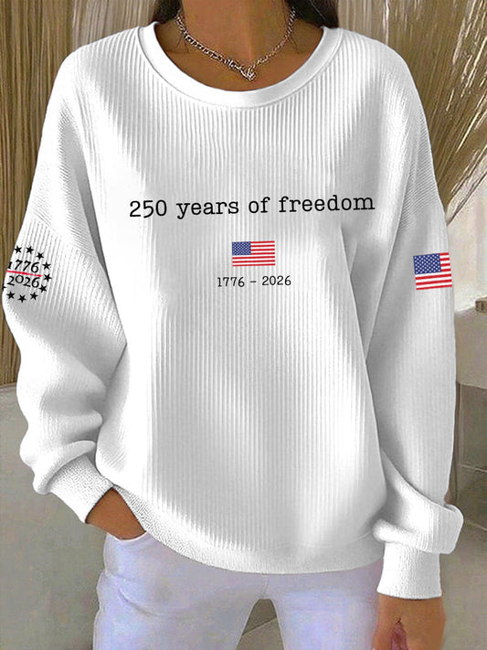 Women's American 250th Anniversary Printed Casual Sweatshirt