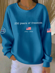 Women's American 250th Anniversary Printed Casual Sweatshirt