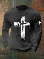 Men's Christian  I Can't... But I Know A Guy. Printed Waffle Long Sleeve T-Shirt