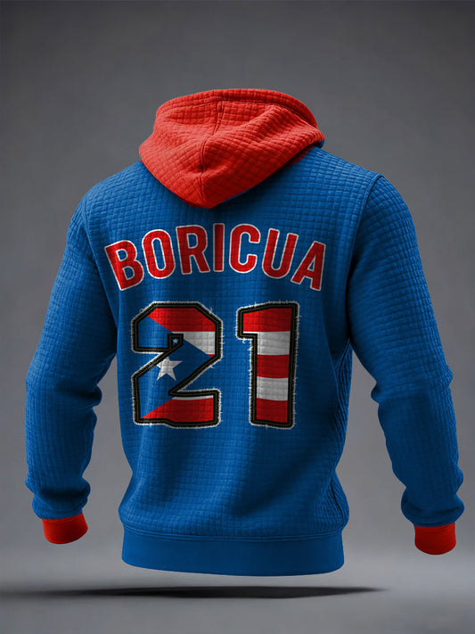 Men's Puerto Rico Proud Printed Hoodie