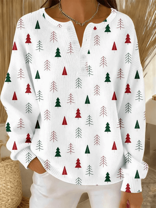 Women's Christmas Printed Casual Top