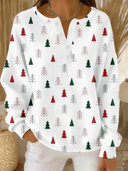 Women's Christmas Printed Casual Top