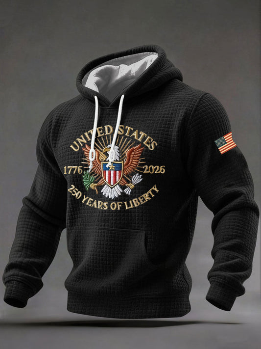 Men's America 250 Print Casual Hoodie