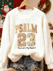 Women's Christian The Lord Is My Shepherd  Flannel Hoodie