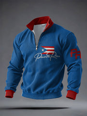 Men's Puerto Rico Printed Casual Tops