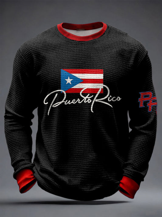 Men's Puerto Rico Printed Waffle Tops