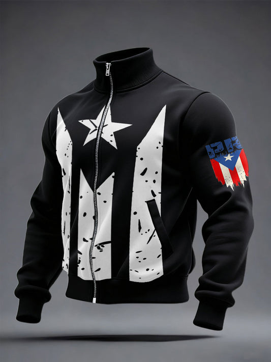 Men's Puerto Rico Proud Printed Coat