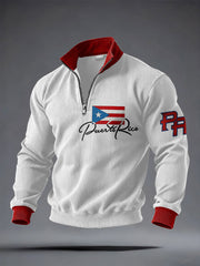 Men's Puerto Rico Printed Casual Tops