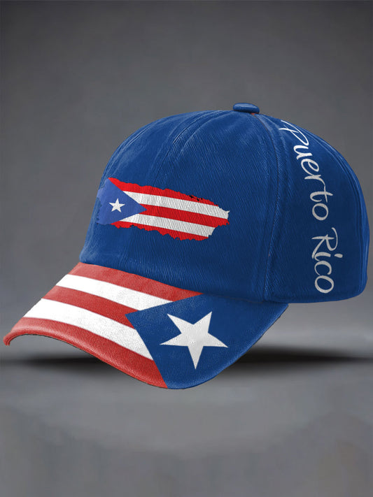 Unisex Puerto Rico Proud Print Hat