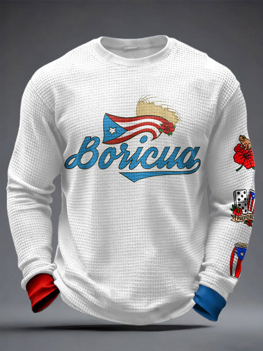 Men's Puerto Rico Printed Waffle Tops
