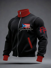 Men's Puerto Rico Proud Printed Coat