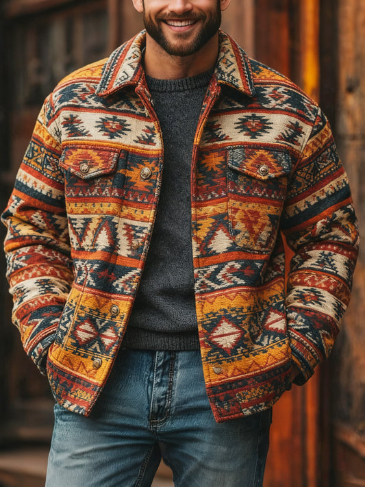 Men's Vintage Western Casual Jacket