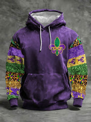 Men's Mardi Gras Printed Casual Sweatshirt