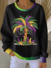 Women's Mardi Gras Casual Sweatshirt